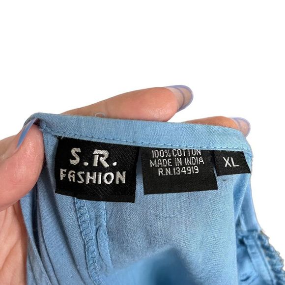 Blue Tunic Cover Up size L. - Picture 3 of 6